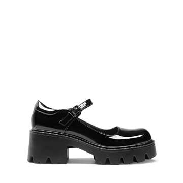 DREAM PAIRS Women's Mary Janes Shoes Platform Dress Low Heel Chunky Pumps Round Toe Ankle Strap Pump...