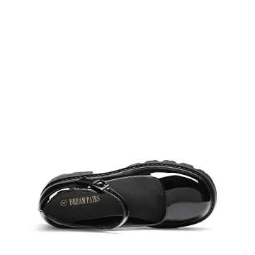 Stylish DREAM PAIRS Chunky Mary Jane Pumps for Women