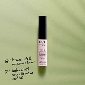 NYX PROFESSIONAL MAKEUP Bare With Me Brow Setter, Eyebrow Gel