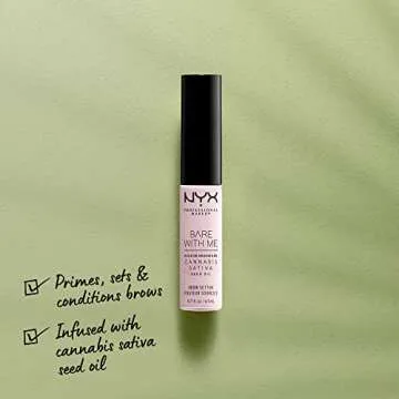 NYX PROFESSIONAL MAKEUP Bare With Me Brow Setter, Eyebrow Gel