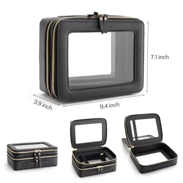 Aveniee Clear Makeup Bags for Stylish Beauty Organization