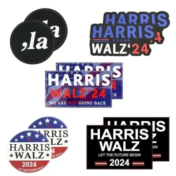 10 Pack Kamala Harris for President Stickers - 2024 Bumper Stickers
