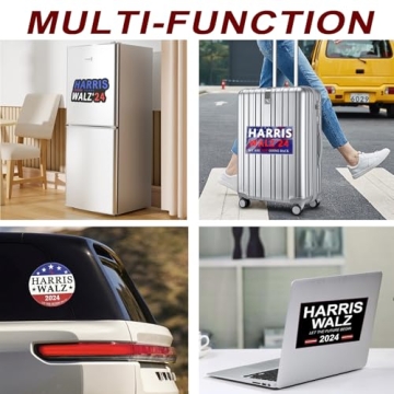 Kamala Harris 2024 Stickers - 10 Packs for Supporters