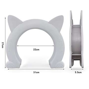 Wordcam Large Cat Door for Cats and Small Dogs