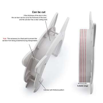 Wordcam Large Cat Door for Cats and Small Dogs