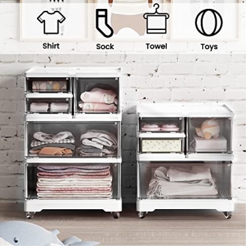 Vacane 4 Drawer Rolling Storage Cart for Home & Office