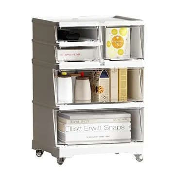 Vacane 4 Drawer Rolling Storage Cart for Home & Office