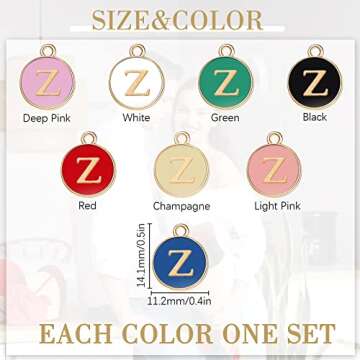 Bucherry 208 Pcs Letter Metal Charms for Jewelry Making Mix Initial Double Side Charms for DIY Brace...