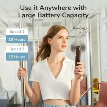 JISULIFE Pocket Bear Fan: Cool & Portable for Summer