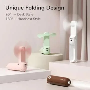 JISULIFE Pocket Bear Fan: Cool & Portable for Summer