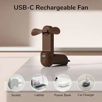 JISULIFE Pocket Bear Fan: Cool & Portable for Summer
