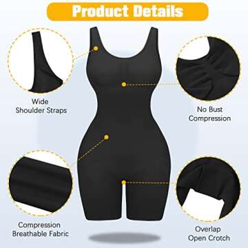 VVX Shapewear Bodysuit for Women: Tummy Control & Comfort