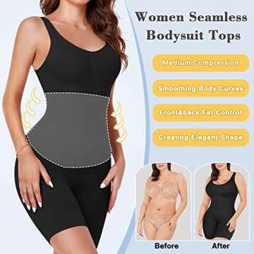 VVX Shapewear Bodysuit for Women: Tummy Control & Comfort