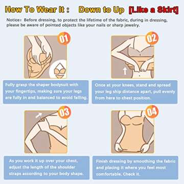 VVX Shapewear Bodysuit for Women: Tummy Control & Comfort