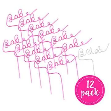 Bachelorette Party Straws - Sassy 12 Pack for Fun Celebrations