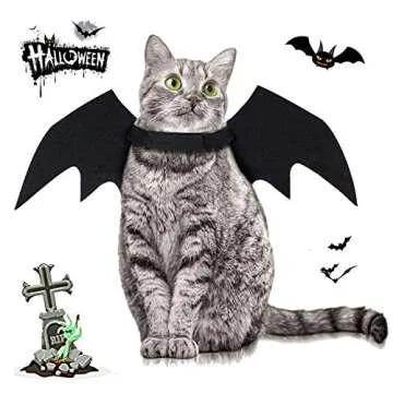 Tealots Adjustable Bat Wings Pet Costume for Halloween
