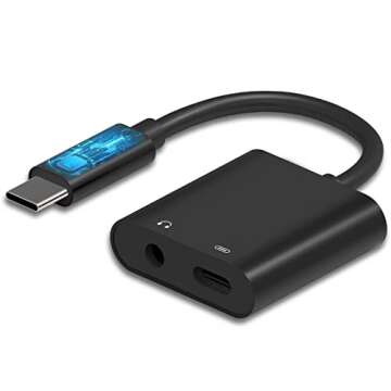 Dreamvasion USB C to 3.5mm Audio Adapter - Premium Sound & Fast Charging
