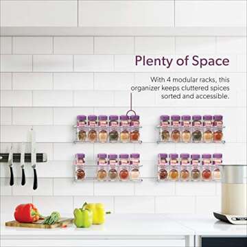 Mindspace Spice Rack Wall Mount for Stylish Storage