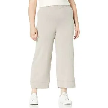 The Drop Women's Bernadette Pull-On Cropped Sweater Pant, Porpoise, M