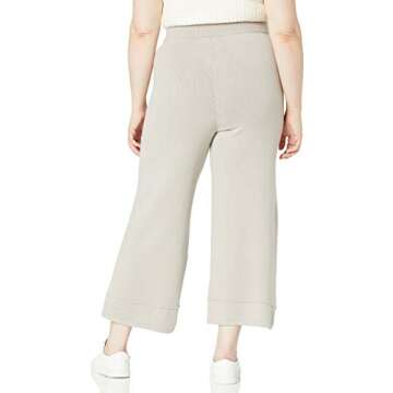 The Drop Women's Bernadette Pull-On Cropped Sweater Pant, Porpoise, M