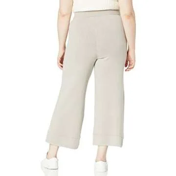 The Drop Women's Bernadette Pull-On Cropped Sweater Pant, Porpoise, M