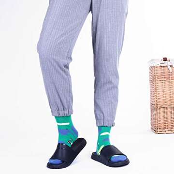 Moyel Golf Gifts for Men - Funky Crew Socks for Fun Style