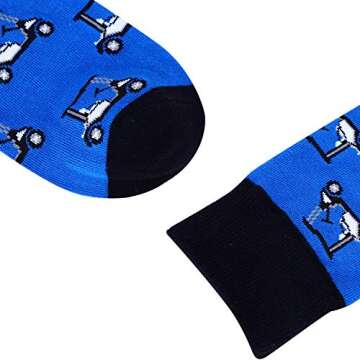 Moyel Golf Gifts for Men - Funky Crew Socks for Fun Style