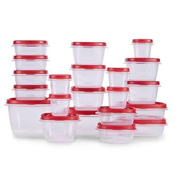 Rubbermaid Easy Find Lids Food Storage and Organization Containers Set - 42 Pieces