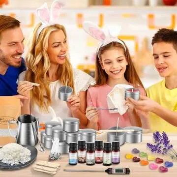 Haccah Complete Candle Making Kit,Candle Making Supplies,DIY Arts and Crafts Kits for Adults,Beginne...