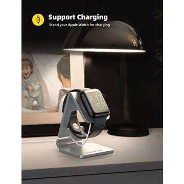 Lamicall Stand Suit for Apple Watch: Elegant Charging Dock for All Models