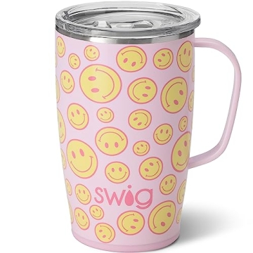 Swig Life 18oz Travel Mug - Insulated Tumbler with Handle and Lid