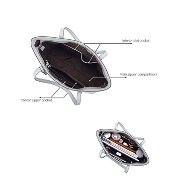 Telena Women's PU Leather Handbag for Work and Travel