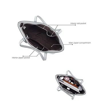 Telena Women's PU Leather Handbag for Work and Travel