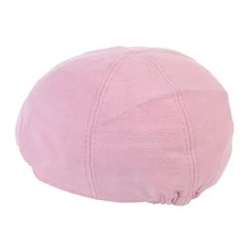 Stylish WITHMOONS Newsboy Cap - 100% Cotton in Pink