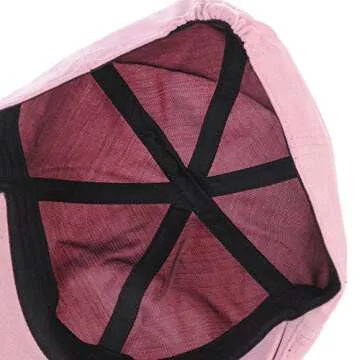 Stylish WITHMOONS Newsboy Cap - 100% Cotton in Pink