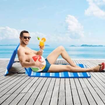 LOTTAFUN Lightweight Portable Beach Chair for Comfort