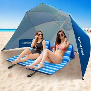LOTTAFUN Lightweight Portable Beach Chair for Comfort