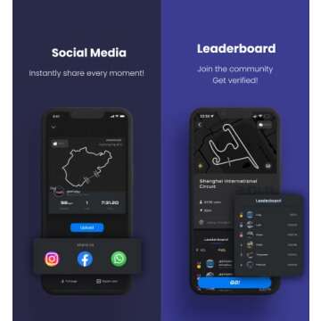 New dragy GPS Based Performance Meter, up to 25Hz GPS Laptimer, Upgraded UBLOX 10th Gen High Performance GPS Module, Trusted by Million Users, USB-C Charging Port (DRG69 (2018 Model))