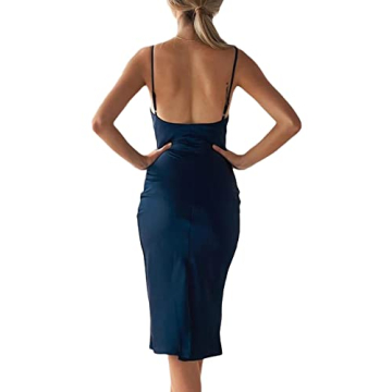 Elegant Spaghetti Strap Satin Dress for Any Occasion