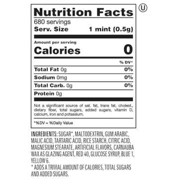 Tic Tac Naughty or Nice Lumps of Coal Sour Cherry Mints, 4 Bottle Packs, On-the-Go Refreshment, Stocking Stuffers, 2.9 oz Each