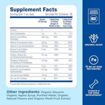 Mommy's Bliss Baby Multivitamin Drops for Growth Support