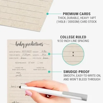 Baby Predictions Advice Cards for Memorable Showers