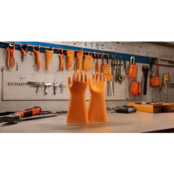 gotosee Safety Work Gloves 20KV Electrical Insulated Rubber Gloves Electrician AC 10000V High Voltage Safety Protective Work Gloves Insulating for Lineman