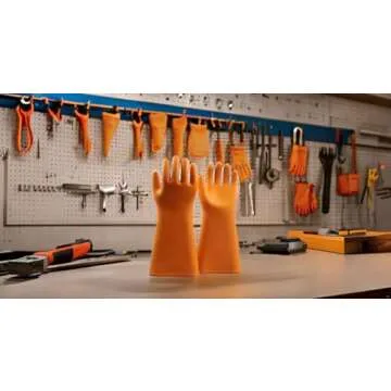 gotosee Safety Work Gloves 20KV Electrical Insulated Rubber Gloves Electrician AC 10000V High Voltage Safety Protective Work Gloves Insulating for Lineman