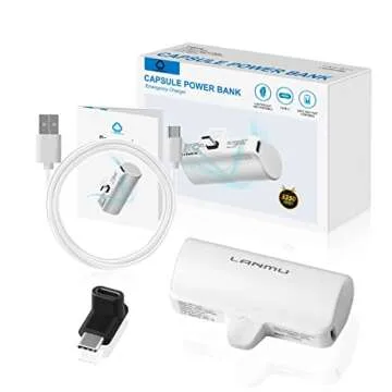 LANMU Battery Pack Power Bank Compatible with Oculus/Meta Quest 3, 2,Quest, Quest Pro, and PICO 4 VR Headset, 5V 2A 3350mAh Lightweight Extra Battery Accessories for 1.5 Hours Playtime