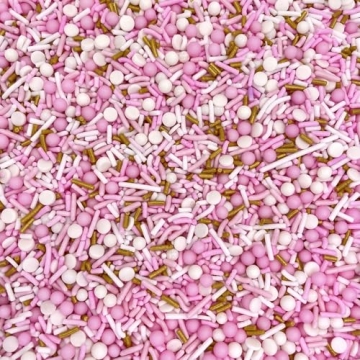 Colorful Gold Pink Sprinkles for Vibrant Baking Fun