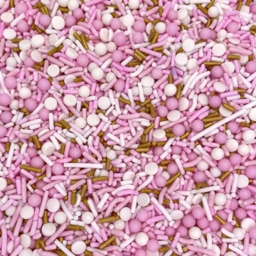 Colorful Gold Pink Sprinkles for Vibrant Baking Fun