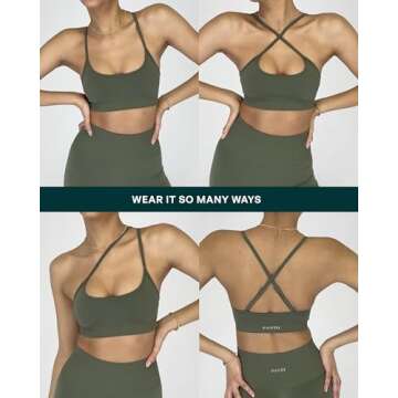 PAVOI ACTIVE Seamless Bra | Medium Support Sculpting Adjustable Straps Removable Pads Women's Workout Sports Bra | SculptForm | Small, Stone