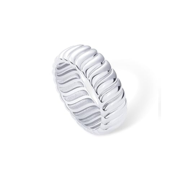 Stylish PAVOI 14K Gold Plated Chunky Ring for Women