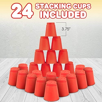 Gamie Stacking Cups Game for Endless Family Fun & Skill